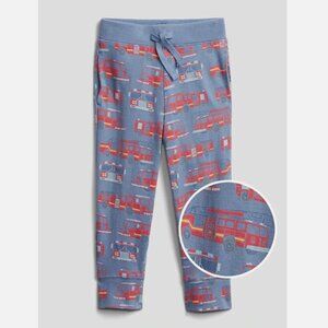 NWT GAP Fire Engine Fire Truck Pull-On Joggers Soft Pants Baby Boys 18-24 months